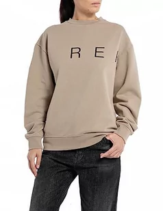 Replay Damska bluza bawełniana, beżowa (piaskowa 822), M, 822 piaskowy, M - Bluzy damskie - miniaturka - grafika 1