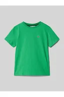 Koszulki i topy damskie - T-shirt z detalem z logo - Lacoste - miniaturka - grafika 1