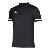 Koszulki męskie - Adidas męska koszulka polo T19 Polo M czarny/biały S DW6888 - miniaturka - grafika 1