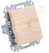 Klawisze i ramki - Przycisk "światło", brzoza SEDNA ELEMENTS - miniaturka - grafika 1