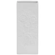 Nawilżacze powietrza - ASJ Commerce Nawilżacz powietrza ceramiczny biały z tłoczonym wzorem kwiatowym - wz.2 118500010 - miniaturka - grafika 1
