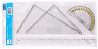 Przybory szkolne - Zestaw Geometryczny 5Ele Linijka Ekierka Kątomierz - miniaturka - grafika 1