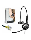 Słuchawki bluetooth - Gequdio Headset 1 Mitel Aastra Poly Gigaset Rj Kabel Wa9003 - miniaturka - grafika 1