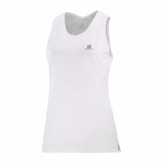 Koszulki sportowe damskie - Koszulka Sense Aero Tank W White / Oyster Mushroom - grafika 1