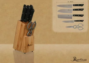 Blok z nożami - 5 części - Noże kuchenne - miniaturka - grafika 1