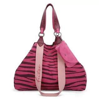 Torebki damskie - Fritzi aus Preussen Izzy Torba shopper 45 cm zebra pink Izzy-Canvas-0515 - grafika 1