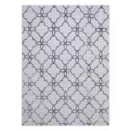 Dywany - Dywan MEFE nowoczesny 8504 Koniczyna, kwiatki - Strukturalny, dwa poziomy runa ciemno szary 120x170 cm - miniaturka - grafika 1