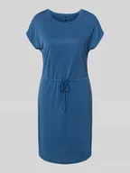 Sukienki - Sukienka taliowana o długości do kolan z mieszanki wiskozy model ‘HANNAH’ - miniaturka - grafika 1
