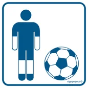 Systemy ekspozycyjne i znaki informacyjne - RC003 BOISKO PIŁKI NOŻNEJ, PN - PŁYTA PCV 1MM; (200X200MM) - miniaturka - grafika 1