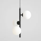 Lampy sufitowe - Fin S lampa wisząca 3-punktowa czarna 1120E1_S - miniaturka - grafika 1