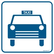 Systemy ekspozycyjne i znaki informacyjne - RA040 POSTÓJ TAKSÓWEK, PN - PŁYTA PCV 1MM; (200X200MM) - miniaturka - grafika 1