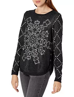 Desigual JERS_Budapest sweter damski, czarny, XL - Swetry damskie - miniaturka - grafika 1