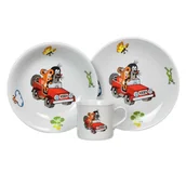 Zestawy naczyń dla dzieci - Thun 3-częściowy zestaw do jadalni dla dzieci Moleand Car - miniaturka - grafika 1