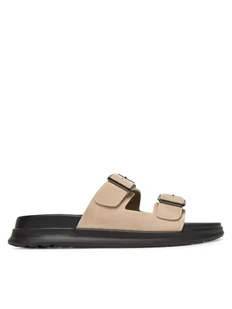Tommy Hilfiger Klapki D Density Hilfiger Sde Sand FM0FM05413 Beżowy - Klapki i japonki męskie - miniaturka - grafika 1
