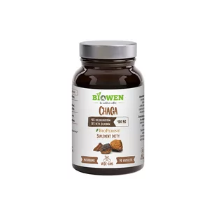 Ekstrakt z grzybów Chaga 400 mg - 40% polisacharydów, 30% beta-glukanów - kapsułki - Suplementy naturalne - miniaturka - grafika 1