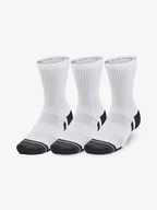 Skarpetki dla dzieci - Skarpetki dziecięce Under Armour Performance Cotton 3p Mid-WHT L - miniaturka - grafika 1