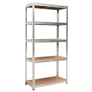 Regał magazynowy 5 poziomów 150x75x30 nośność 625 kg - Regały - miniaturka - grafika 1