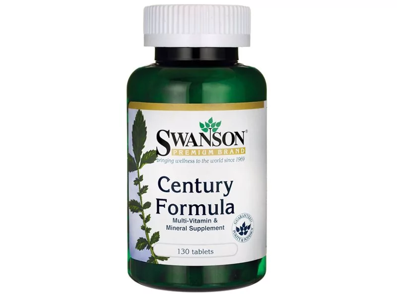 Swanson Century Formula Multi With Iron Multiwtiamina z Żelazem 130 Tabletek
