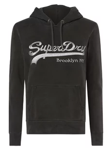 Superdry - Damska bluza z kapturem, szary - Bluzy damskie - miniaturka - grafika 1