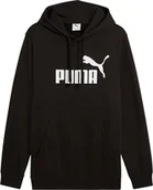 Bluzy męskie - Bluza męska Puma ESS No.1 Logo Hoodie FL czarna 682570 01 L - miniaturka - grafika 1