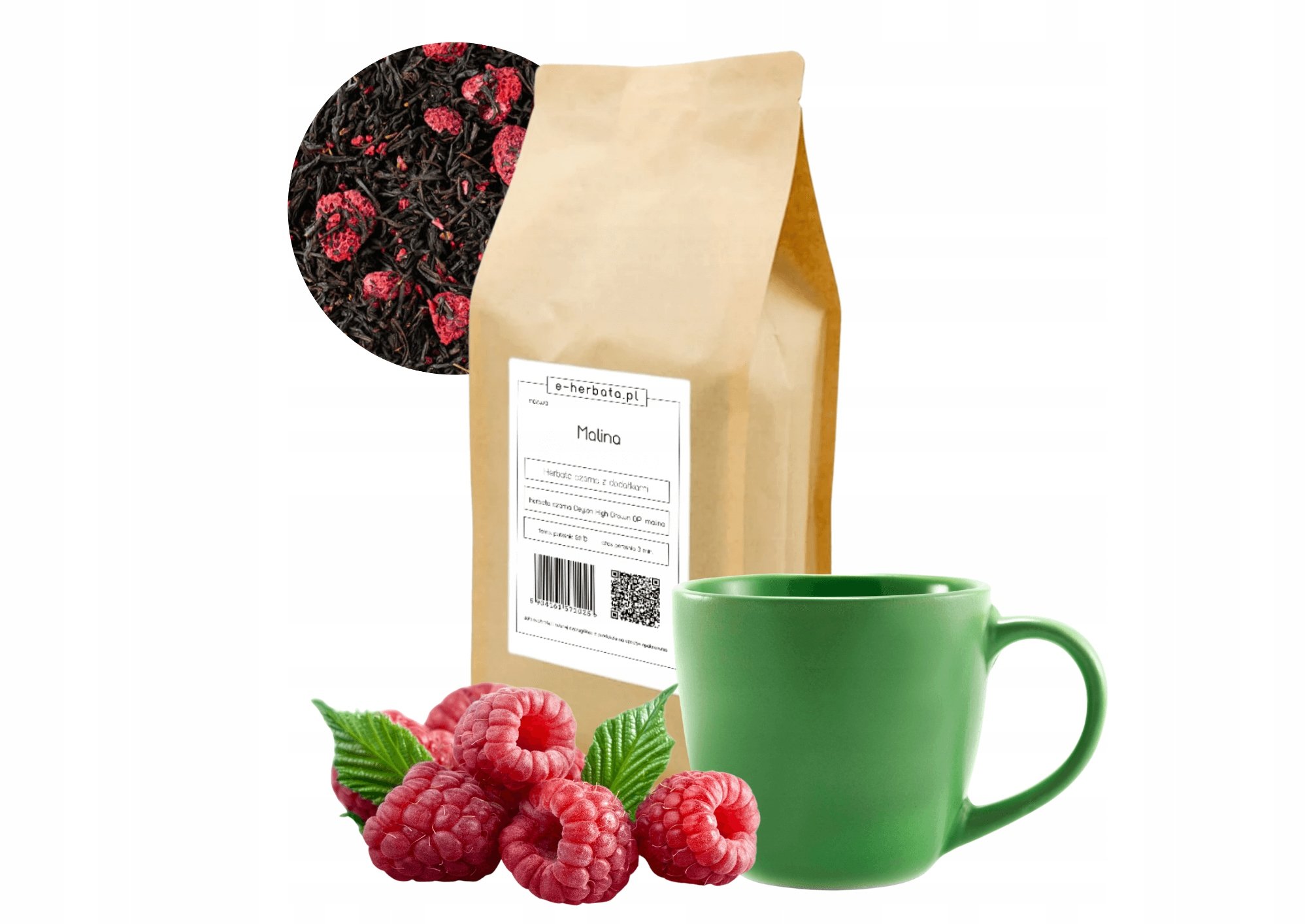 Herbata czarna liściasta Ceylon High Grown Malina