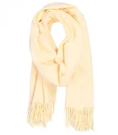 Apaszki i szaliki damskie - Szal szalik Gruba Chusta frędzle jednokolorowy ciepły miękki 200x70 cm - miniaturka - grafika 1