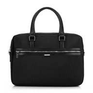 Torebki damskie - Torba na laptopa 17” czarna - miniaturka - grafika 1