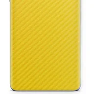 Akcesoria do tabletów i e-booków - folia naklejka skórka strukturalna na TYŁ do Blackview Tab 3 Kids - Carbon Żółty - apgo SKINS - miniaturka - grafika 1