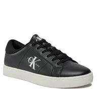 Półbuty męskie - Sneakersy Calvin Klein Jeans Classic Cupsole Low Laceup Lth YM0YM00864 Black/Bright White 0GM - miniaturka - grafika 1