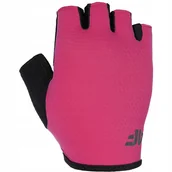 Rękawiczki rowerowe - Rękawiczki kolarskie 4F H4L22-RRU001 55S różowy XL - miniaturka - grafika 1