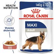 Mokra karma dla kotów - Royal Canin Maxi Adult 10x140g 23371-uniw - miniaturka - grafika 1