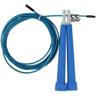 EB FIT Skakanka Szybkościowa Z Linką Stalową 300 Cm Eb Fit Niebieska 1030586 - Skakanki - miniaturka - grafika 1