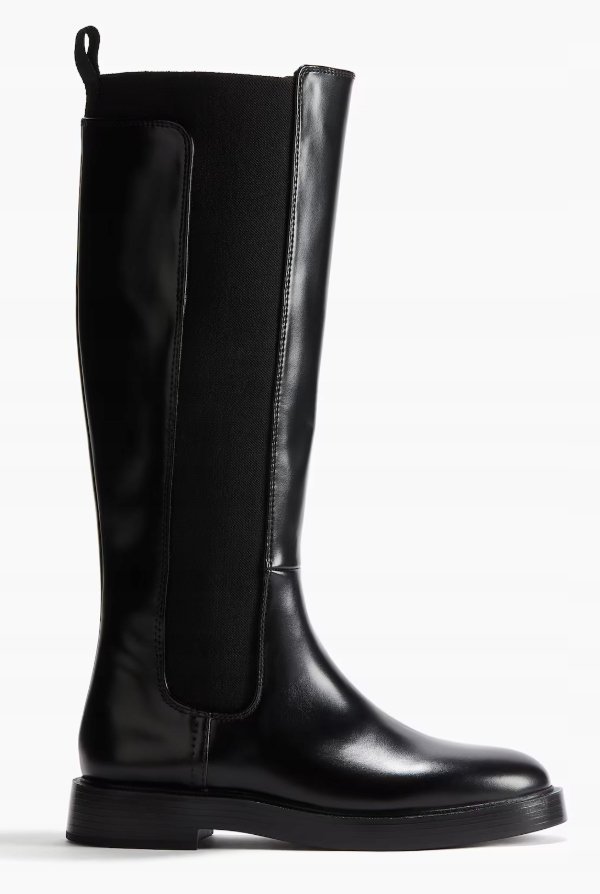 H&M KOZAKI DAMSKIE CZARNE WSUWANE 40 Y_A