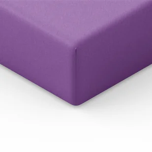 Spod Igły i Nitki Prześcieradło Jersey z gumką 160x200 cm fioletowe - Prześcieradła - miniaturka - grafika 1