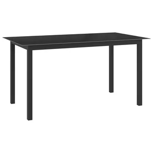 vidaXL Lumarko Stół ogrodowy, antracytowy, 150x90x74 cm, aluminium i szkło! 312201 - Stoły ogrodowe - miniaturka - grafika 1