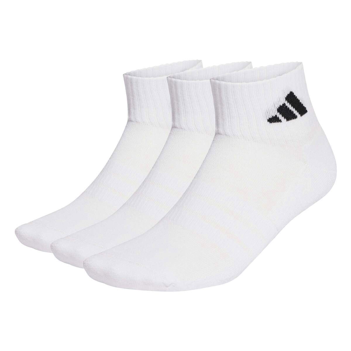 Skarpetki adidas Cushioned Sportswear Ankle Socks 3 Pair Pack White/White/Black L