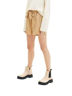 Spodenki damskie - TOM TAILOR Denim Damski Szorty bermudy 1035702, 31041 - Brown Rice, S - miniaturka - grafika 1