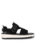 Sandały damskie - Badura Sandały BEKI-01W3-006 Czarny - miniaturka - grafika 1