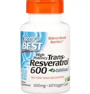 Witaminy i minerały dla sportowców - Doctor''s Best Trans-Resveratrol 600 60 Vcaps - miniaturka - grafika 1