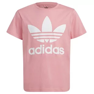Koszulka adidas Originals Trefoil Tee HK0259 - różowa - Koszulki sportowe damskie - miniaturka - grafika 1