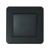 Wyłączniki światła i elektryczne - Schneider Włącznik krzyżowy LEONA antracyt - miniaturka - grafika 1