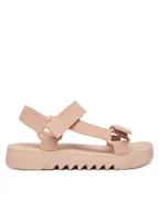 Sandały damskie - Melissa Sandały Flowing Papete Ad 33908 Różowy - miniaturka - grafika 1