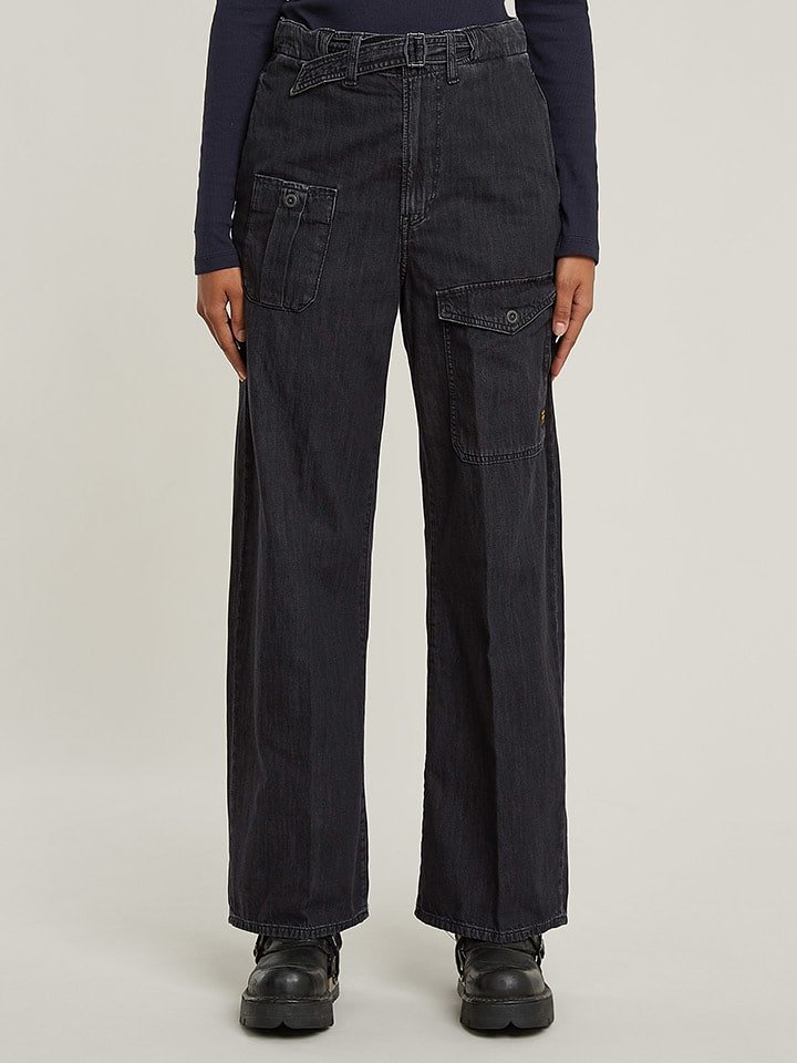 G-Star Bojówki w kolorze czarnym