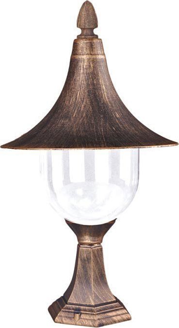 Lumes Czarno-złota lampa ogrodowa niski słupek - S315-Namza