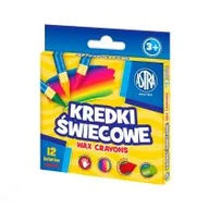 Przybory szkolne - Astra Kredki świecowe okrągłe 12 kolorów - miniaturka - grafika 1