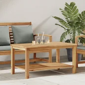 Meble ogrodowe - Stolik kawowy Brązowy 90 x 50 x 45 cm Lite drewno - miniaturka - grafika 1