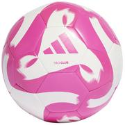 Piłka nożna - Adidas, Piłka nożna Tiro Club HZ6913, biało-różowa, rozmiar 5 - miniaturka - grafika 1