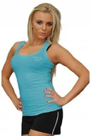 Bluzki damskie - Koszulka Bluzka Damska Bokserka RENNOX 504 S turkus - miniaturka - grafika 1