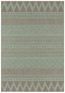 Zielono-beżowy dywan odpowiedni na zewnątrz NORTHRUGS Sidon, 140x200 cm - Dywany zewnętrzne - miniaturka - grafika 1