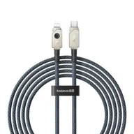 Kable - Kabel szybkiego ładowania Baseus USB C do IP 20A,2m (granatowy) - miniaturka - grafika 1